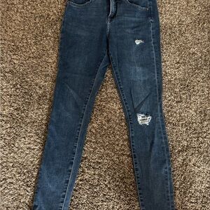 Express Light Blue Distressed Women's Jeans